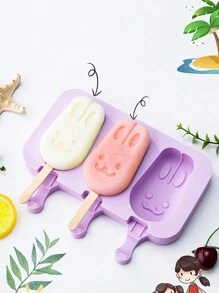 1pc Silicone Ice Cream Mold Popsicle Maker With Lid, Ice Pop Freezer Storage Container,Ice Cube,Party,Travel,Wedding,Birthday,Graduation,Bachelorette Party,Bachelorette,Kitchen,Kitchen Items,Storage,Decor,Outdoor. - Purple - View 1