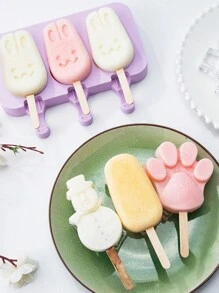 1pc Silicone Ice Cream Mold Popsicle Maker With Lid, Ice Pop Freezer Storage Container,Ice Cube,Party,Travel,Wedding,Birthday,Graduation,Bachelorette Party,Bachelorette,Kitchen,Kitchen Items,Storage,Decor,Outdoor. - Purple - View 2