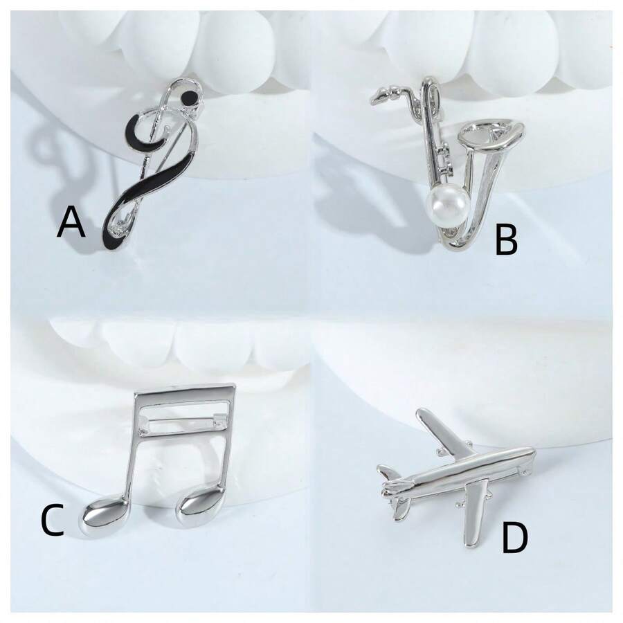 1 Chiếc Trâm Cài Máy Bay Phản Lực Hợp Kim Sáng Tạo, Quần Áo Mới Lạ, Ghim Cài Ve Áo Trang Trí Cho Áo Sơ Mi Hoặc Bộ Quần Áo, Quà Tặng Mùa Tốt Nghiệp Cho Bạn Bè - Nhiều màu - Xem 1