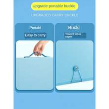 A2 Portfolio Storage Clip, A2 Poster Clip, Engineering Drawing Book, 4-Fold Work Collection, Art Student Sketch And Poster Collection Book - Mauve Purple - View 7