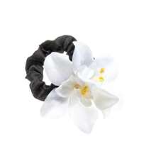 1 Stück bunte künstliche Orchideen Blume Haargummi, frische Blumen Dehnbare Haargummis für Hochzeit, Party und Urlaub, Haaraccessoires, Zopfhalter, Haargummis, Haarseil, Haargummis für Zöpfe