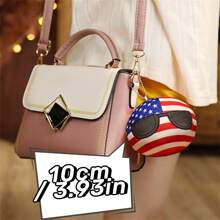 1pc Cute Poland Country Stuffed Ball Plush Doll, Cartoon National Flag Character Doll, Gift For Friends