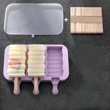 1pc Silicone Ice Cream Mold Popsicle Maker With Lid, Ice Pop Freezer Storage Container,Ice Cube,Party,Travel,Wedding,Birthday,Graduation,Bachelorette Party,Bachelorette,Kitchen,Kitchen Items,Storage,Decor,Outdoor. - Purple - View 7