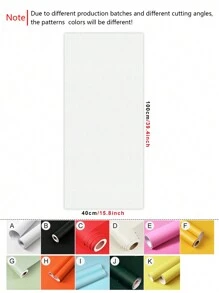 1卷加厚磨砂白色、黑色、红色、黄色、粉色、蓝色、绿色、米色纯色，现代简约风格，适用于家庭装饰、厨房橱柜、桌子、椅子、房间背景、家庭装修、DIY、防水、防污、易清洁、自粘、可撕可贴壁纸、墙贴、壁纸墙贴、装修贴纸可撕墙板、墙纸、壁纸、春季装饰用品刷新您的家、拉玛装饰贴纸房间装饰墙面装饰 - 彩色 - 查看 12