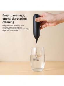 1 pieza Batidor de leche portátil desmontable minimalista con batería, batidor de huevos - Multicolor - Ver 3