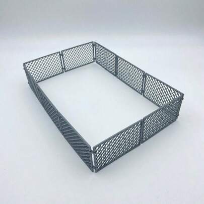 创意MOC小颗粒堆积男孩木栅栏隔离网防护网DIY路障工具道具儿童拼装玩具万圣节