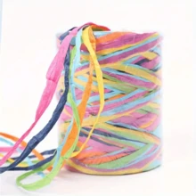 1 dải ruy băng Raffia đầy màu sắc dài 262ft và 6 dây giấy đóng gói màu, hoàn hảo để gói quà và trang trí DIY, ruy băng bó hoa, giấy gói hoa, vải cung cấp thủ công, chất liệu bó hoa cưới tự làm, vật liệu gói quà, ruy băng trang trí bánh, trang trí đám cưới - Nhiều màu - Xem 11