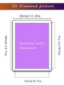 可爱圣诞老人 5D 钻石画套装，全圆形钻石 DIY 钻石艺术工艺品，适合成人和初学者，家居墙壁客厅装饰 - 彩色 - 查看 8