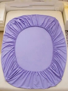 3 件套紫色纯色柔软舒适拉绒床上用品套装，适用于卧室和客房