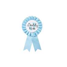 Bộ huy hiệu màu hồng thanh lịch dành cho bố và mẹ, hoàn hảo cho tiệc cưới, kỷ niệm, sinh nhật và tiệc mùa hè, quà tặng trang trí gia đình cho tiệc chào đón em bé - bố xanh - Xem 5