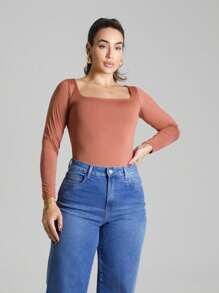 Women Bodysuits - 鏽棕色 - 查看 1