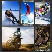 1 时尚自行车运动防风时尚眼镜，颜色一体化设计，超轻，户外眼镜遮阳镜配件 - 彩色 - 查看 5