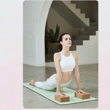Dicke und breite TPE Yoga Matte, rutschfest, stoßdämpfend, schalldicht, Springseil Matte