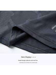 男友款男士轻便速干透气冰丝排球服，专业运动训练服 - 灰色 - 查看 7