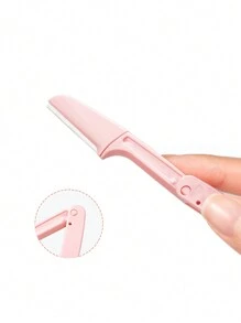 1pc Foldable Mini Eyebrow Razor, Women Personal Grooming Eyebrow Trimmer With Detachable Blades, Body Hair Removal And Repairing Tool, Cosmetic Makeup Tool - Multicolor - View 5