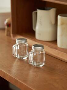 1 peça/2 peças/6 peças de mini xícaras de Espresso, recipiente portátil para café, garrafa de café de bolso, garrafa de leite de vidro, mini jarra selada de 35 ml.