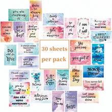 (Bright Version) Set Of 30 Motivational Cards In English, Encouraging Self-Motivation And Stress Relief For Employees And Students - Bright - View 3