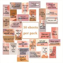 (Bright Version) Set Of 30 Motivational Cards In English, Encouraging Self-Motivation And Stress Relief For Employees And Students - Bright - View 2