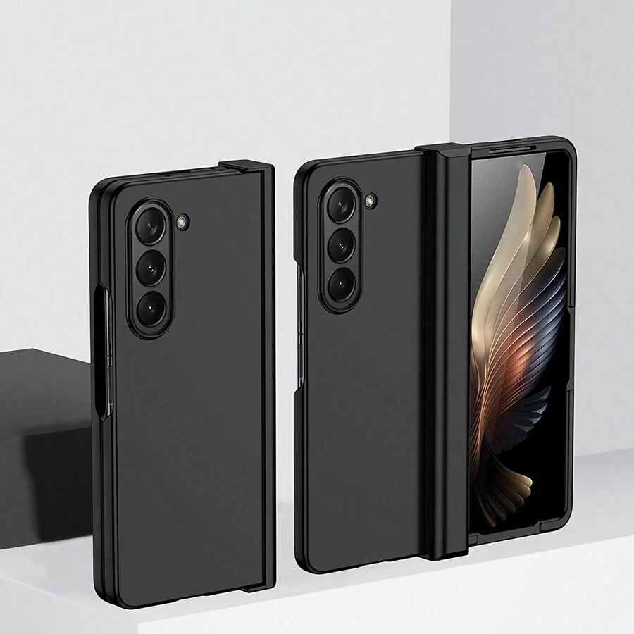 Bản lề vỏ cứng PC Bảo vệ toàn diện Vỏ chống rơi Tương thích với Samsung Galaxy Z Fold5 4 3 5G - màu đen - Xem 1