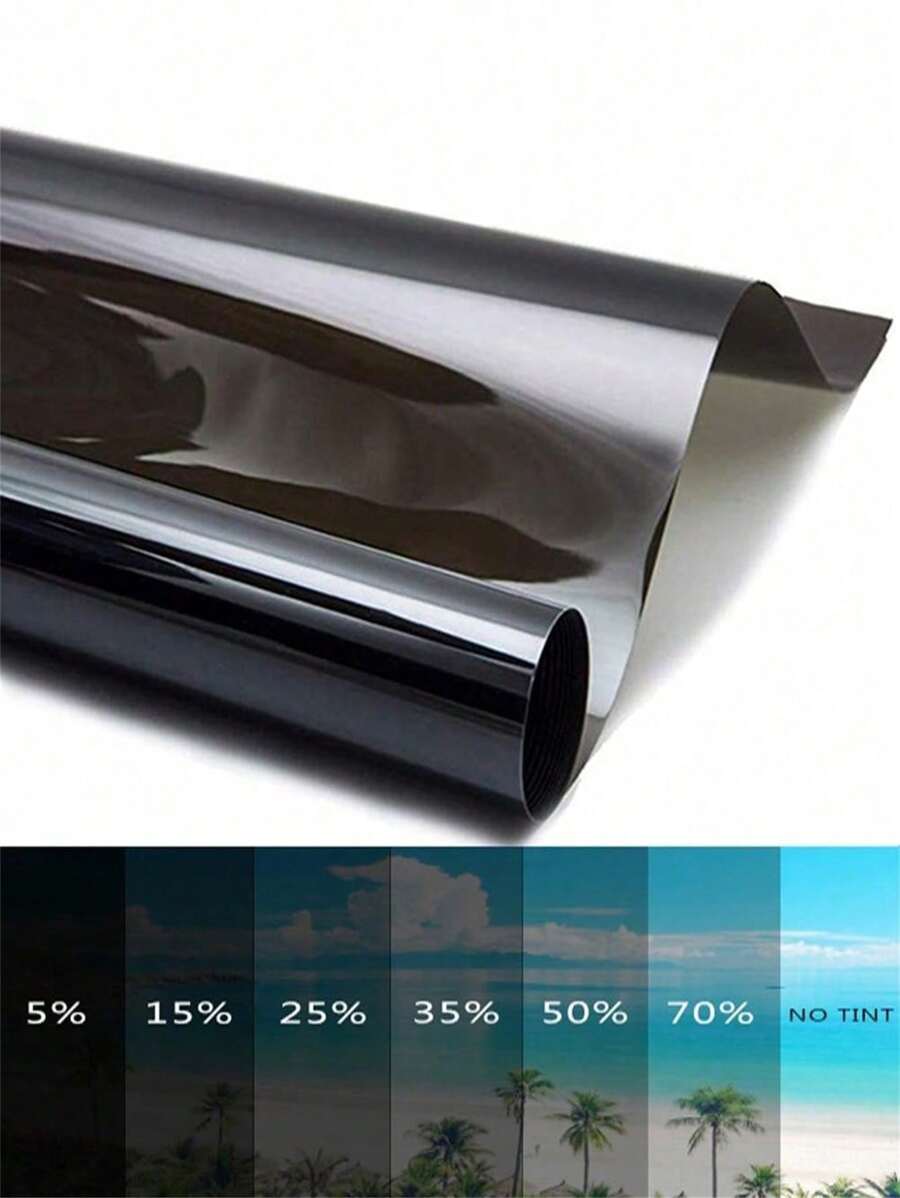 1 Roll 5/15/25/35/50/70% Visible Light Transmission Window Tint Film, Car Window Sunshade, UV Protection, Sticker, Vinyl Decal, Home Decor, Spring Decoration To Add Vitality To Your Home, Rama Decorative Sticker