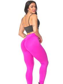 Women Sports Sets - 玫紅色 - 查看 2