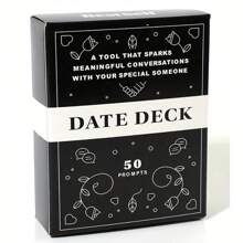 「DATE DECK」：50個有趣而有意義的約會之夜點子派對娛樂遊戲卡，遊戲禮物，桌上遊戲。 - DATE DECK 約會卡 - 查看 2