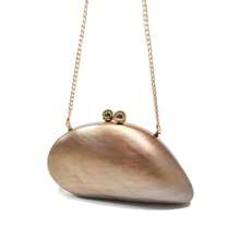 Acrylic Women Evening Bags, Bronze Marbling Elegant Minimalist Evening Clutches With Detachable Gold Chain, Suitable For Women Dress Party, Music Festival, Mother's Day Gifts, Teacher Gifts - Bronze - View 8