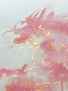 1pc Gold Powder Ink Calligraphy Pen Set, Non-Carbon Ink, Glass Bottle, Adjustable Color, Color & Parts Random - Pink - View 5