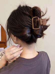 3 件装女士简约轻便塑料发夹，黑色、棕色和粉色，时尚优雅的发饰，适合日常使用、户外、休闲、派对、工作、度假、洗头、化妆、搭配衣服等，猫耳朵、发夹、发夹，休闲秋冬发夹