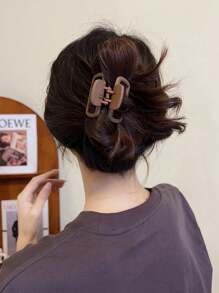 3 件装女士简约轻便塑料发夹，黑色、棕色和粉色，时尚优雅的发饰，适合日常使用、户外、休闲、派对、工作、度假、洗头、化妆、搭配衣服等，猫耳朵、发夹、发夹，休闲秋冬发夹