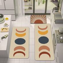 1PC Boho Kitchen Rugs And Mats Farmhouse Style Rustic Kitchen Mat For Floor, Non-Slip Washable Kitchen Sink Mats Holiday Kitchen Decor Doormat+Runner Rug - Brown - View 12