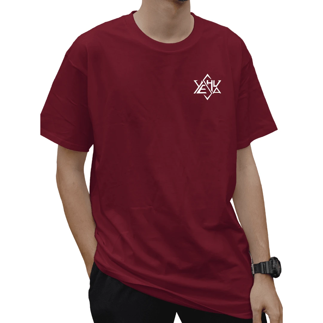 Men T-Shirts - 紫紅色 - 查看 1