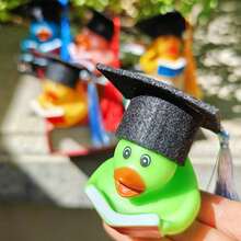1套2個畢業小鴨（隨機小鴨/流蘇顏色），畢業派對禮物，閱讀日派對禮物，書日派對裝飾 - 彩色 - 查看 6