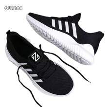 Zapatillas Deportivas De QUANNA Malla Transpirable Para Hombre,para Adolescentes Talla Grande para Hombres, Zapatos Deportivos Suaves Antideslizante, moda ligera y cómoda negro 42 yardas - Negro - Ver 1