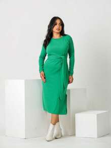 Women Dresses - 橄欖綠 - 查看 1