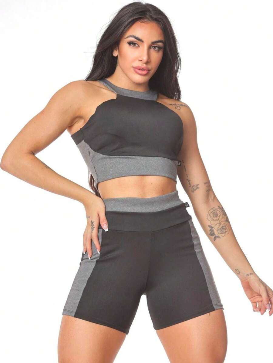Women Sports Sets - Xám - Xem 1