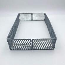 创意MOC小颗粒堆积男孩木栅栏隔离网防护网DIY路障工具道具儿童拼装玩具万圣节 - 灰色 - 查看 5