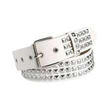 Stylish PU Leather Belt With Square Rivet Rivets For Women Men's Hip-Hop Style Jeans - Multicolor - View 7