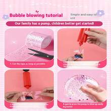 1入奈米膠泡泡橡皮泥吹泡泡套裝，包含DIY雙面膠帶，奶油膠和Gooka奈米膠水 - 彩色 - 查看 1