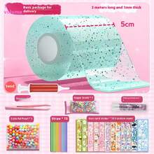 1入奈米膠泡泡橡皮泥吹泡泡套裝，包含DIY雙面膠帶，奶油膠和Gooka奈米膠水 - 彩色 - 查看 3