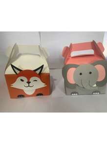 3 piezas de Nueva Caja de Cartón para Hacer Pasteles y Repostería con Empaque de Mano y Papel de Embalaje Aleatorio, Caja de Galletas para Llevar a Mano, Caja de Dulces para Regalos de Fiesta de Bodas - Multicolor - Ver 11