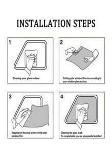 1 Roll 5/15/25/35/50/70% Visible Light Transmission Window Tint Film, Car Window Sunshade, UV Protection, Sticker, Vinyl Decal, Home Decor, Spring Decoration To Add Vitality To Your Home, Rama Decorative Sticker - Black - View 12