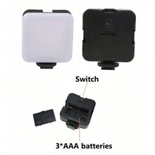 LED Cell Phone Selfie Fill Light Laptop Clip Video Light For Video Conference - Black - View 7