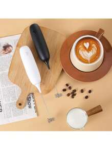 1 pieza Batidor de leche portátil desmontable minimalista con batería, batidor de huevos - Multicolor - Ver 1