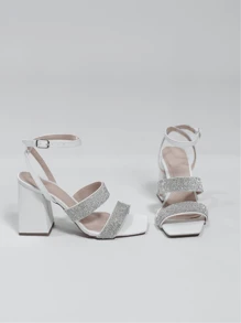 Women Heeled Sandals - trắng - Xem 5