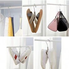 1pc Multifunctional Rotating Hook Hanger For Clothes, Belts, Ties, Bags Storage - Multicolor - View 9