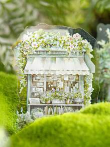 CANDY POETRY 1pack40pcs Retro Cabin Theme Scrapbooking Sticker For DIY Decoration, Festival Gift, Personalized School Stationery Material - Purple - View 8