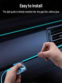 196.8in/5m Car Atmosphere Light, USB Power Supply DIY Decorative Instrument Board Atmosphere, LED Light Belt, Neon Light Flash, Suitable For Cars, Gardens, Decorations