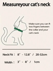 Vòng cổ thú cưng họa tiết kẻ sọc tùy chỉnh có chuông & khóa an toàn có thể điều chỉnh, thích hợp cho chó hoặc mèo nhỏ và vừa để mặc hàng ngày - Đen và trắng - Xem 4