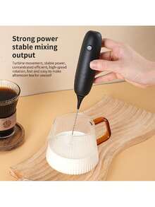 1 pieza Batidor de leche portátil desmontable minimalista con batería, batidor de huevos - Multicolor - Ver 8